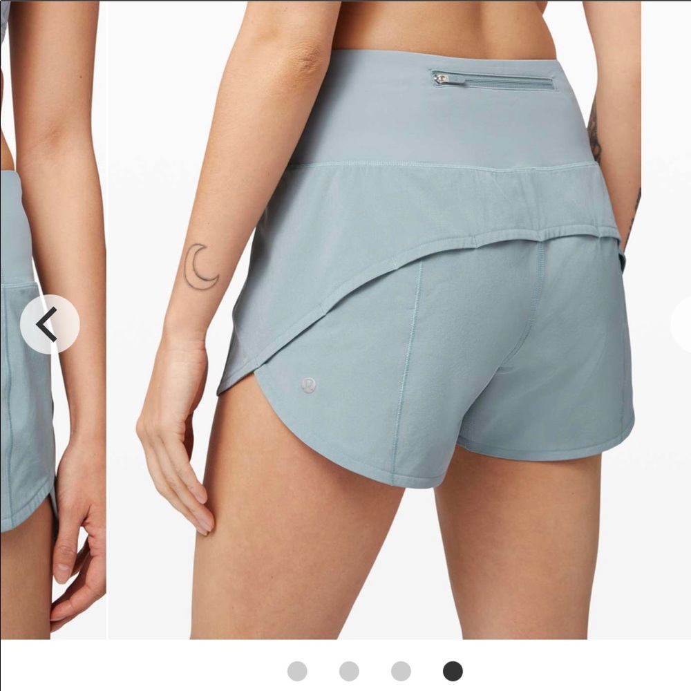 Lululemon Speed Up HR 4” *Long Size 6 Blue Cast